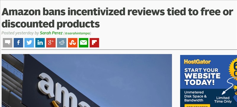 Amazon bans incentivized reviews tied to free or discounted products