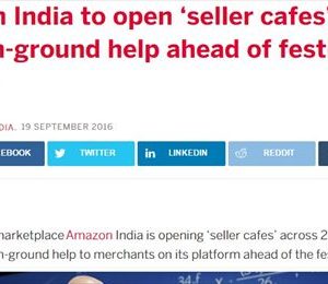 Amazonインドがセラー専用「カフェ」をオープン
