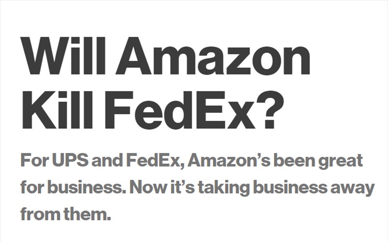 AmazonはFedExを破壊するか?