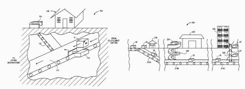 Amazonが、地下トンネルシステム特許取得