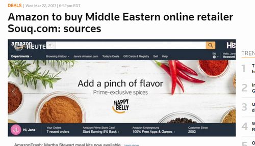 Amazon to buy Middle Eastern online retailer Souq.com: sources